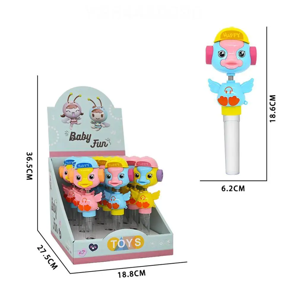 Многофункциональная картонная робот-пузырьковая палочка ручной вращающийся и Красочный световой вентилятор игрушки для детей