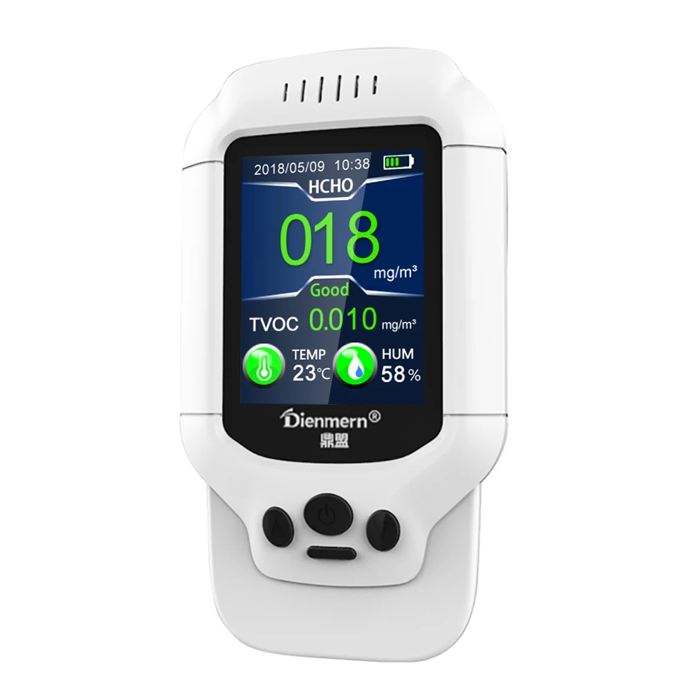 Монитор качества воздуха PM2.5 PM1.0 детектор температуры пыли HCHO TVOC влажность внутренний газовый анализатор
