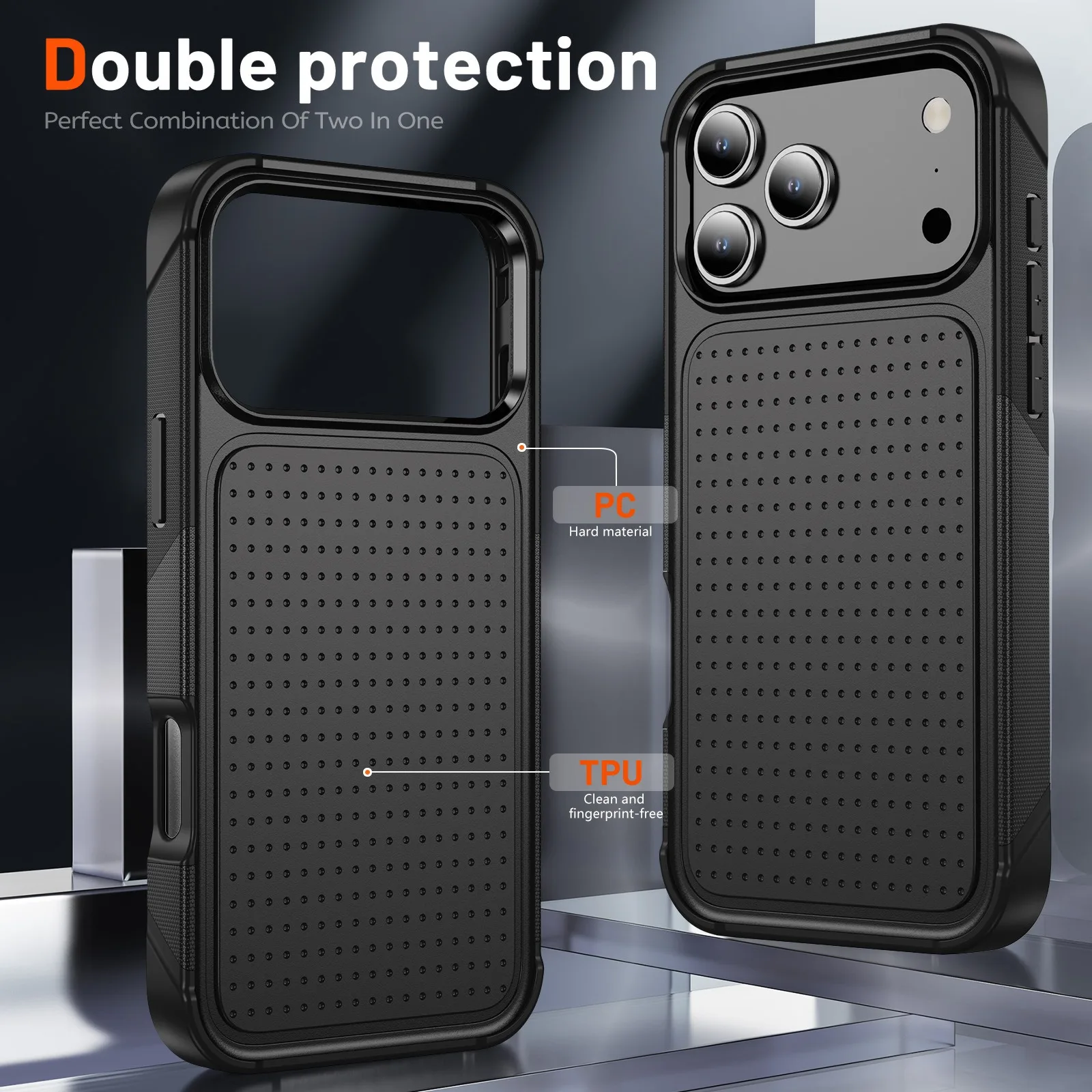 product for shockproof waterproof tpupc anti fingerprint 360 protection cellphone cover for air 17 16 pro max sjk1112-5