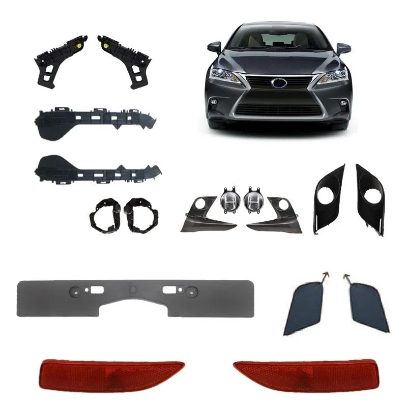 Saivis Auto Car Body Fog Lamp Kits F-Sport Front/Rear Bumper Support License Plate For LEXUS 2012-1016 CT200H