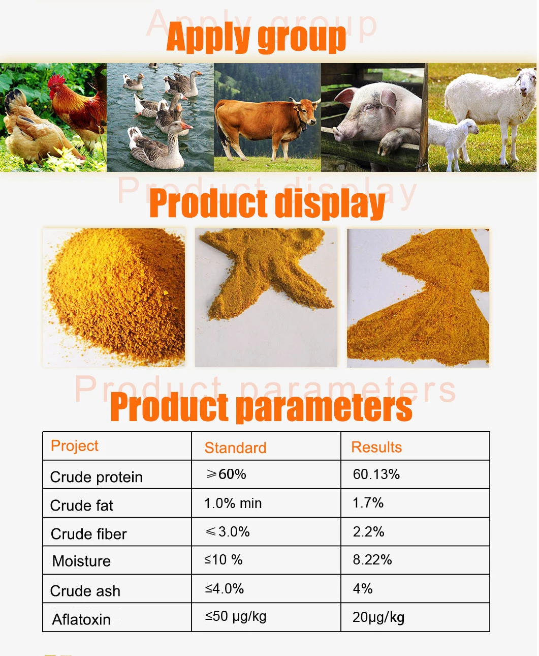 Corn Gluten Meal Bulk / Feed Additive Corn Gluten Meal Powder Buy