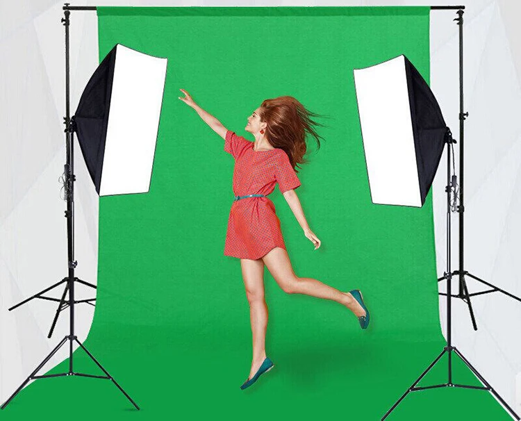 3*3m Green Screen Cloth  Photography Studio Background Backdrop Stand Kit for Photo Studio Photography Accessories  Equipment