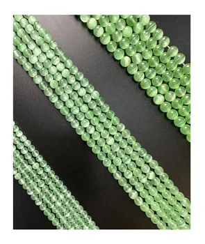 Outstanding Natural Dyed Green Selenite Round Loose Beads 6mm 8mm 10mm Smooth Beautiful for Jewellery and Decoration