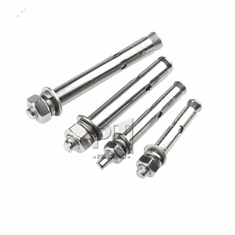 Edelstahl Backe Offener Bolzen & Mutter – Ersatz Spannschloss Rigging Schraube M6, Silber