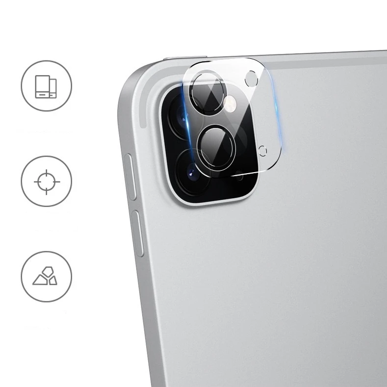 Для iPad Pro 2020 твердость 9H HD прозрачная защита от царапин 3D закаленное стекло для задней панели объектива камеры для iPad Pro 11/12.9 2020