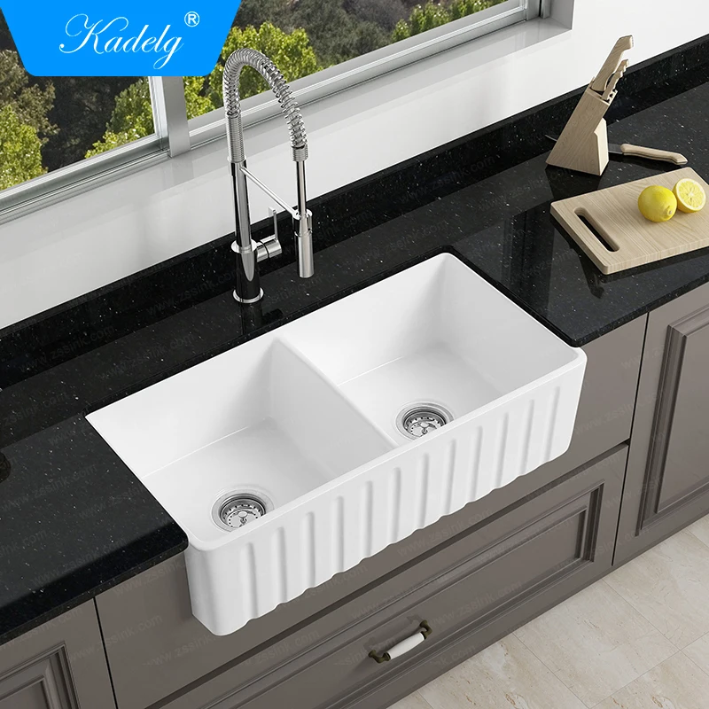 Modern Undermount  Farmhouse Ceramic Kitchen Sinks