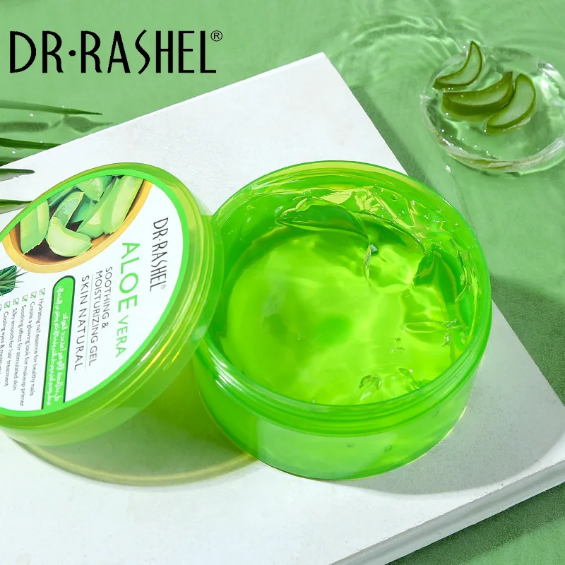 DR RASHEL Moisturizing Repairing Soothing Natural Organic Pure Aloe Vera Gel 300 ml