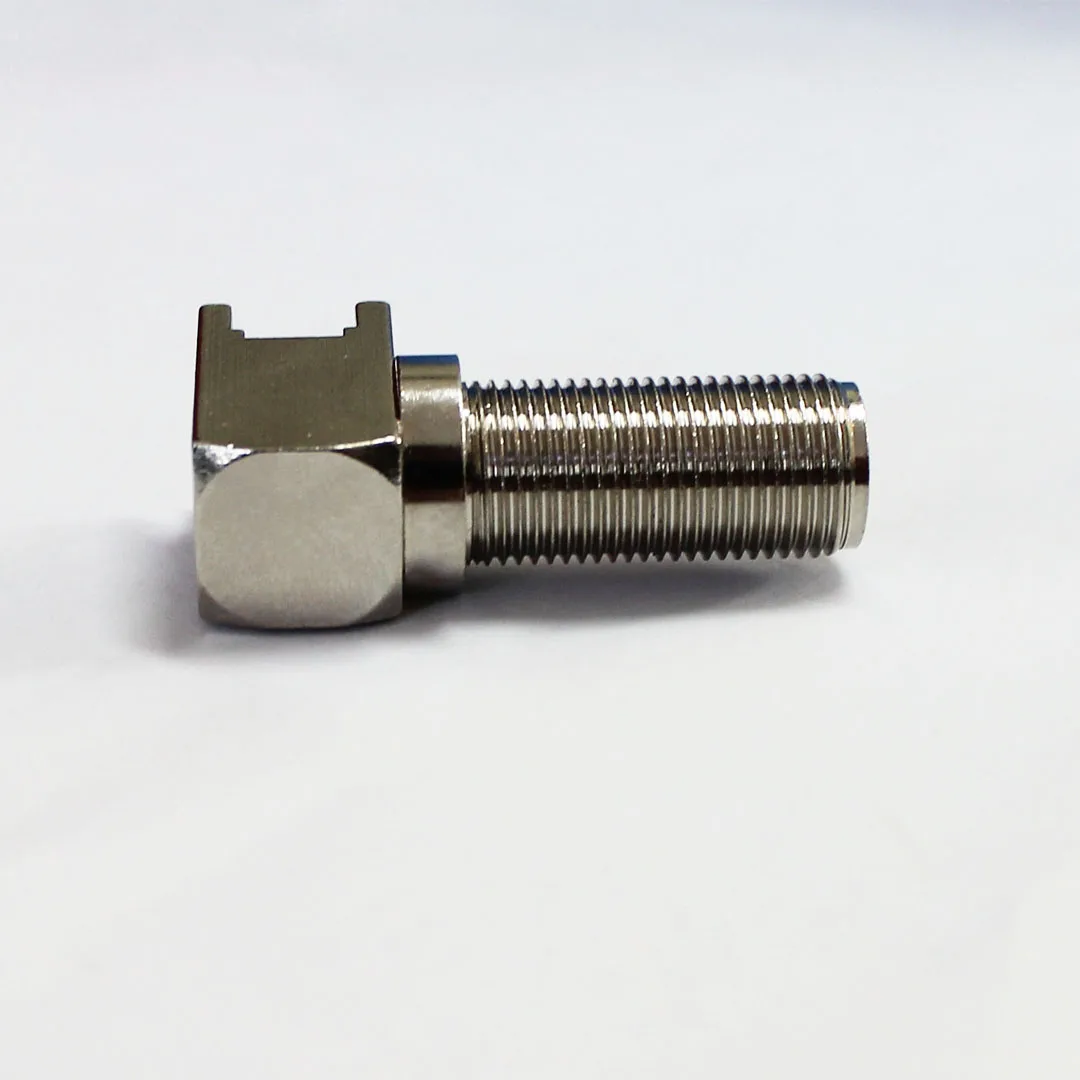 product oem design f kwe connector f female angle connector pcb mount f coaxial connector for sale-2