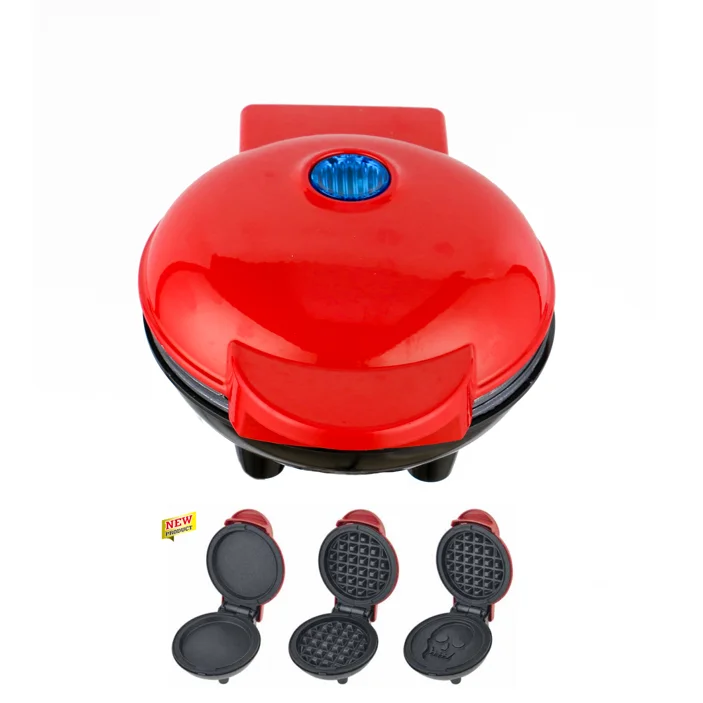 Wholesale 4 Inches Portable Small Grill Omelet Waffle Maker Electric Mini Waffle Maker For