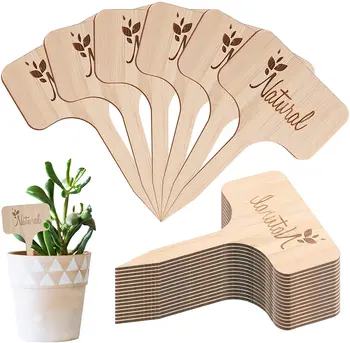 Garden Bamboo Labels Herb Marker Wooden Plant Markers Signs