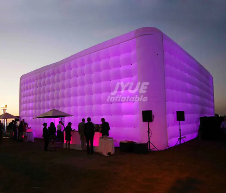 Large Outdoor Blow up Cube Wedding Party LED Light Camping Inflatable Tent  Price for Outdoor Events