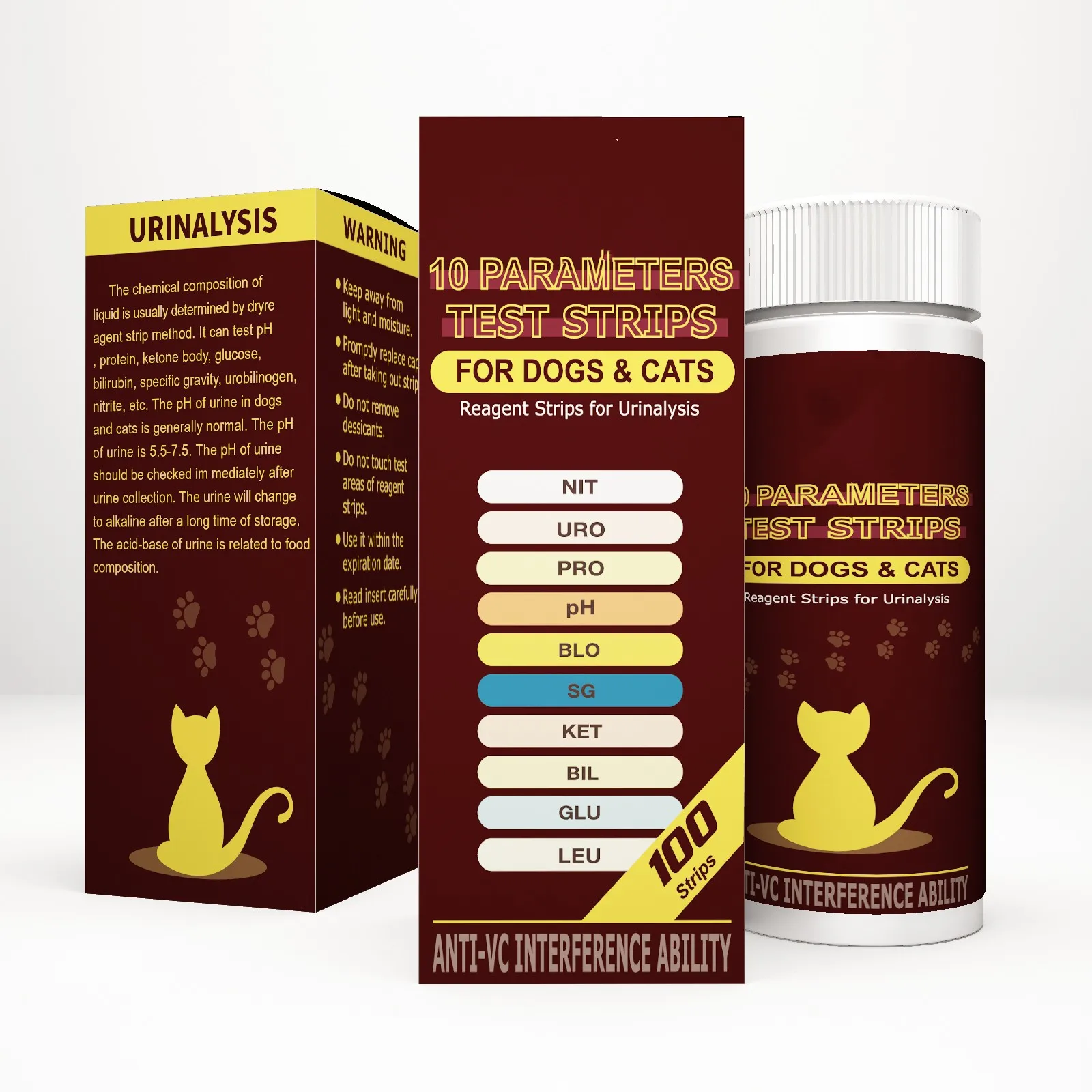 Cat Test Strips For Pet Animals Monitoring Pet Health Canine Distemper ...