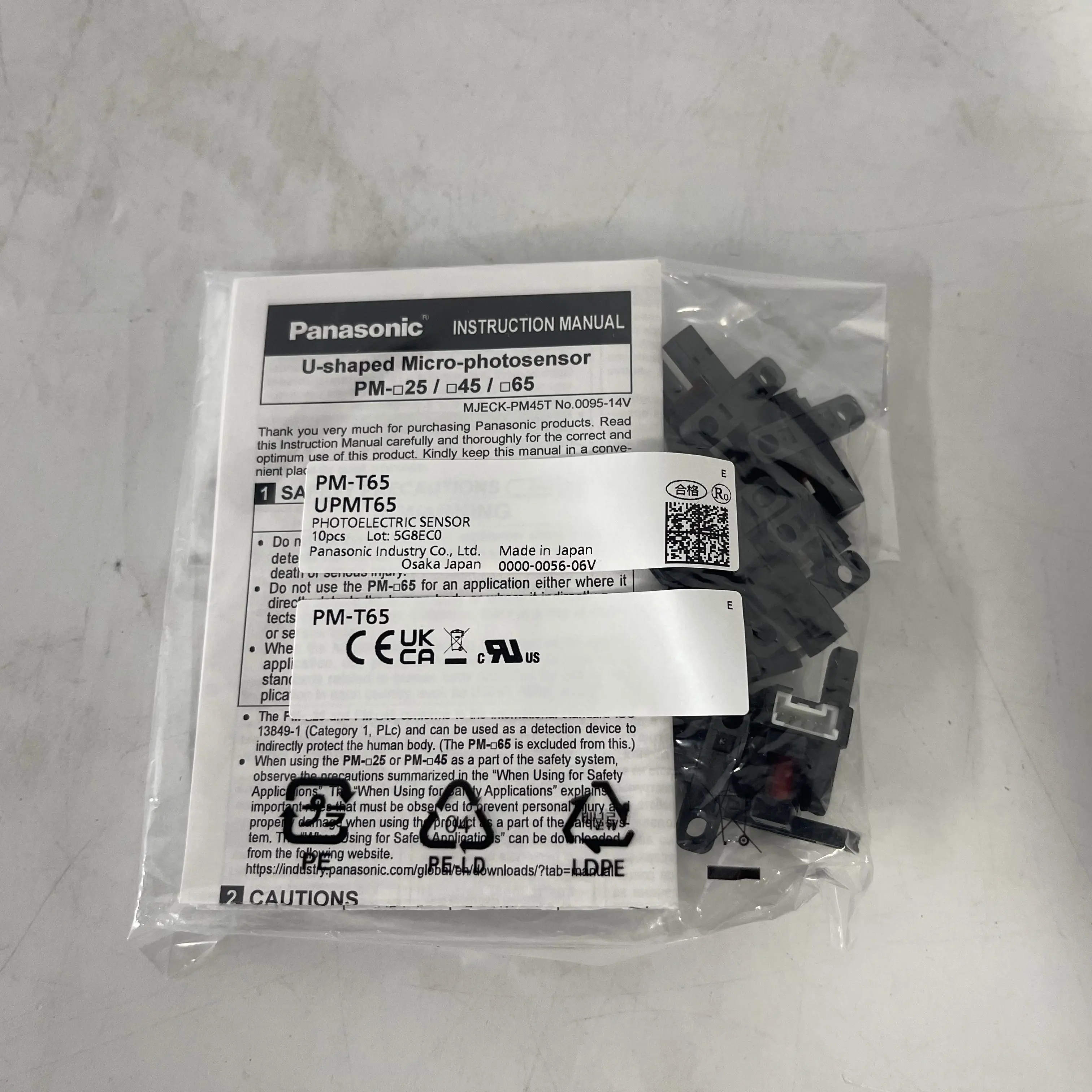 Panasonic U-shaped Micro-photosensor PM-T65