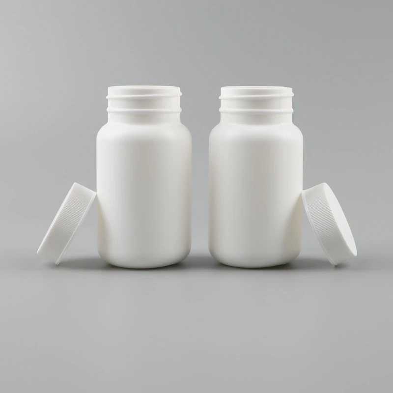 High Quality Customized HDPE White Plastic Medicine Bottle Vitamin  Candy Bottle Capsule 100ml