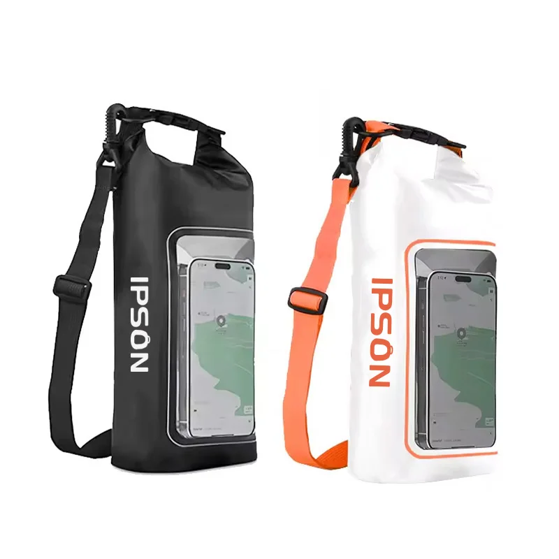 Custom PVC Roll Top Waterproof Travel Dry Bag Cell Phone Carry Pouch