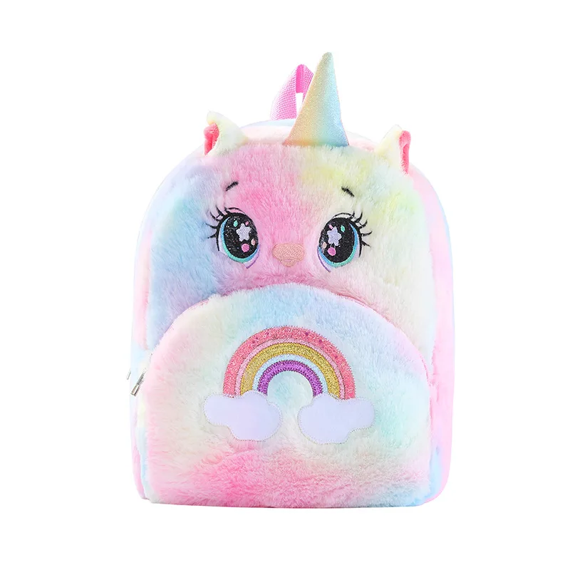 girl push backpack unicorn for kids pink unicorn school backpack