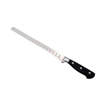 10 Inch High Quality Custom Ham Knife with pit Metal Ham Slicing Knife Direct from Factory