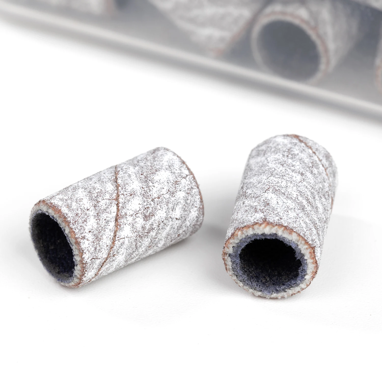 Профессиональная машинка для шлифовки оптовая продажа 100 шт. упаковка маникюра насадка ногтей белая акриловая лента зебры