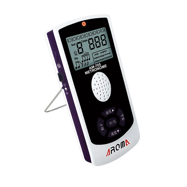 AROMA AM-705S  40-208bpm  Digital Electronic Metronome with Volume Control Guitar Parts Musical Instrument Metronome