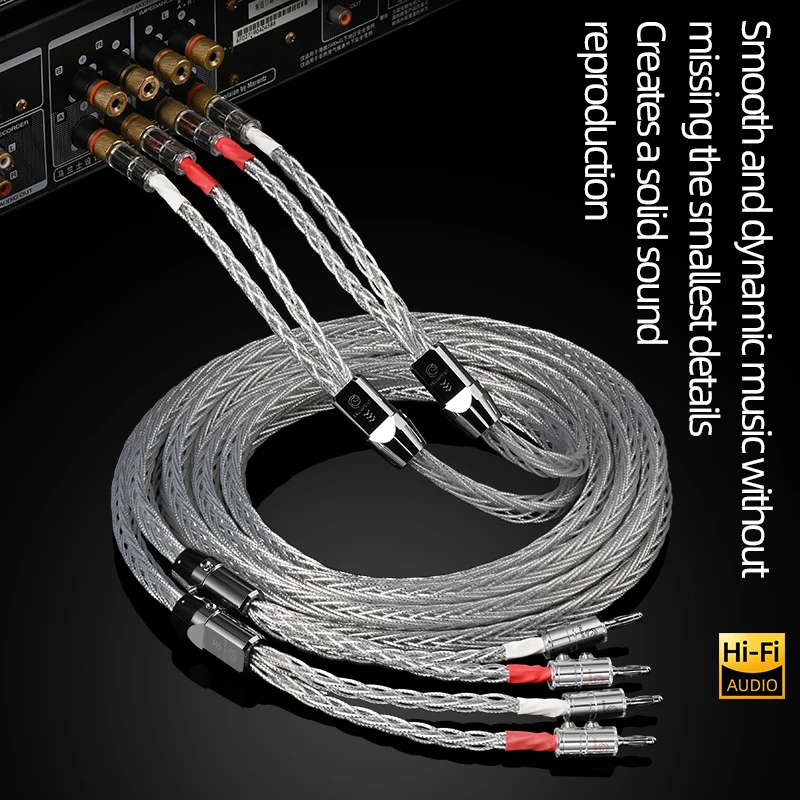 Par 8AG OCC Slver Plated Audo Balanced XLR Cable H-end nterconnect