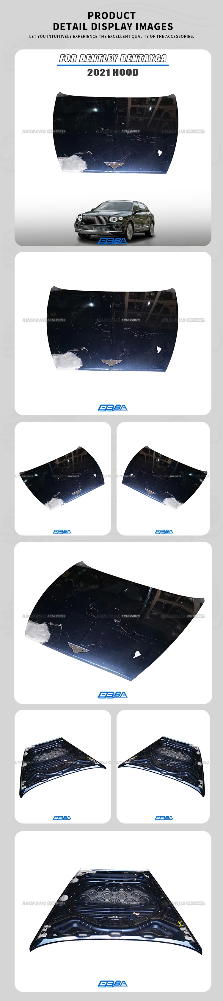 Best Brand Engine Cover Bonnet Aluminium Alloy Hood For Bentley Bentayga 2021 36A823029G manufacture