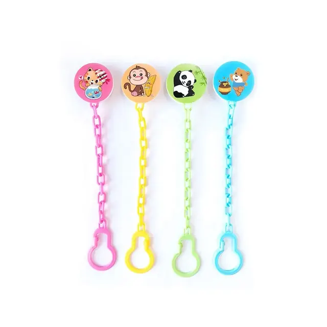 High quality pacifier chain clip Hot Sale Portable Baby Pacifier Chain Clip Holder for Baby Feeder Pacifier