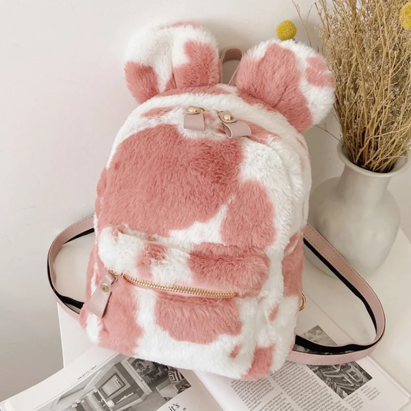 Wholesale Wholesale New Style Women Mini Backpack Cute Cow Print