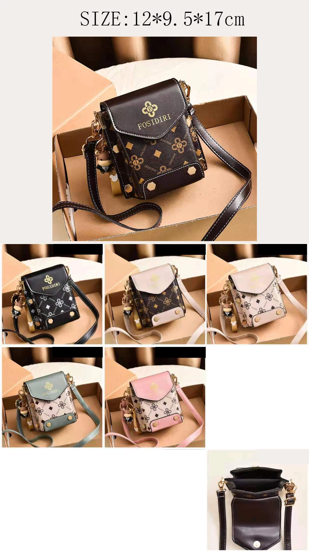 Fashion Shoulder Bag 2022 New Korean Style Printed Women Mobile Phone Bag  Luxury