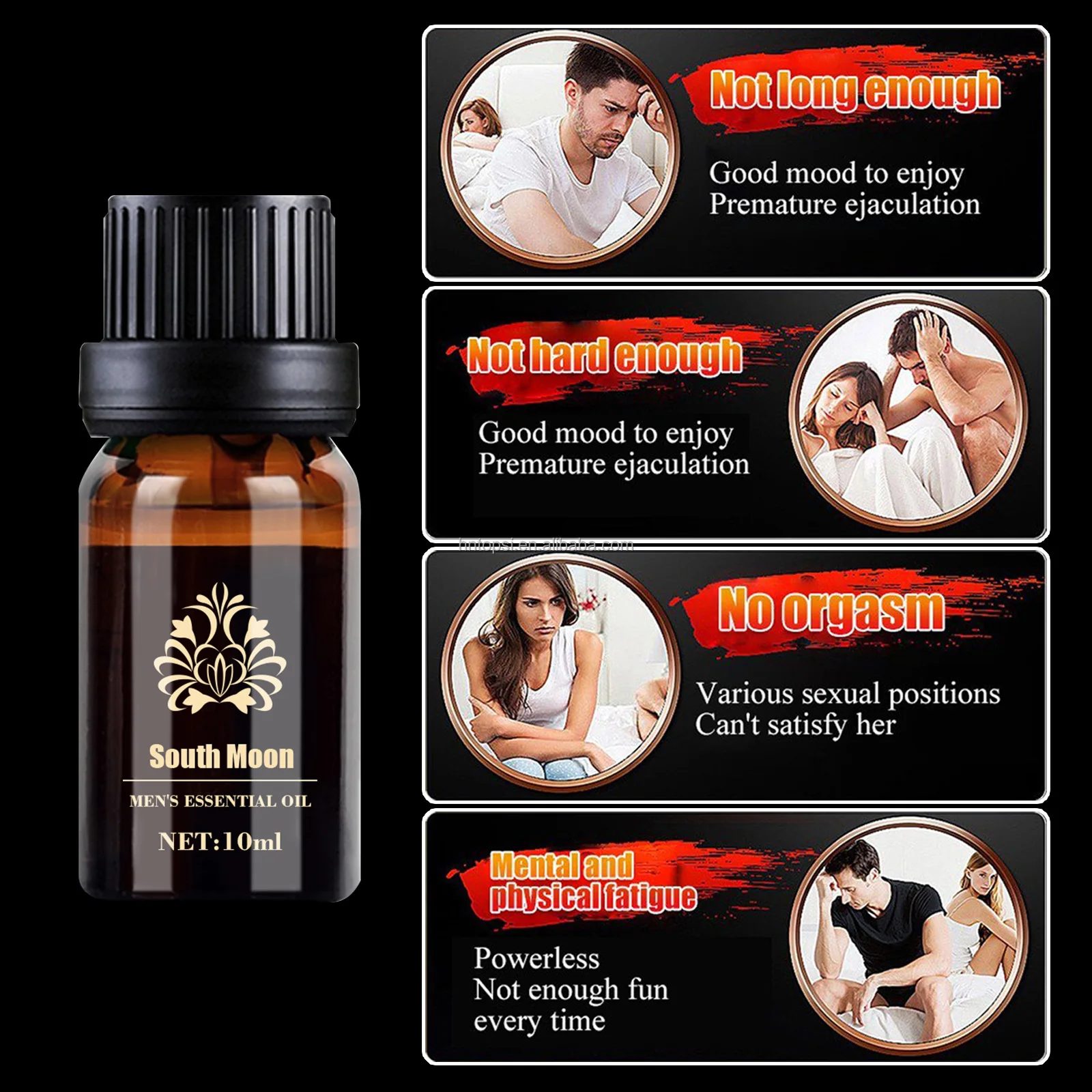 South Moon Adult Private Care Vitality Massage Oil Supplies Penis