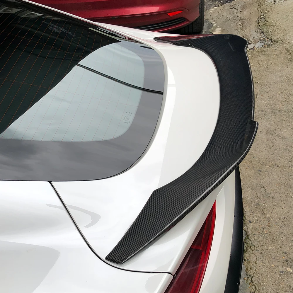 V Shape Duckspoiler Carbon Fiber Rear Trunk Spoiler For Toyota A90