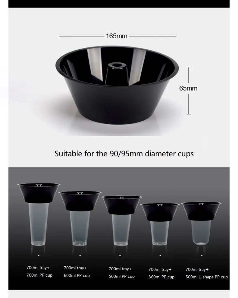 XYA Disposable Take-out Fried Chicken Fruit Salad Snack Tray with Lid And Drinking Milk Tea Cup Plastic PP Cup with Straw manufacture