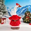 Falda de tul rojo ganso para porche navideño