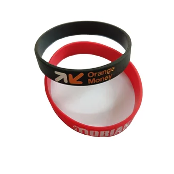 personalized ink injected print embossed debossed injected custom logo  watch silicone wristband for promotional church  band
