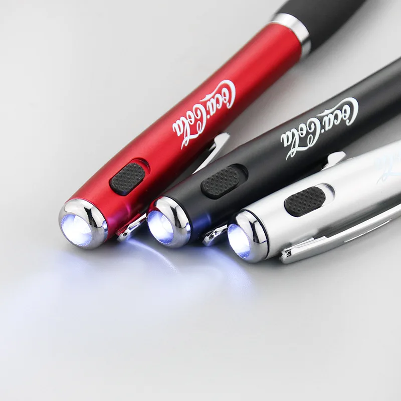 Customized Led Light Ballpoint Pen Refill With Lighter Promotional