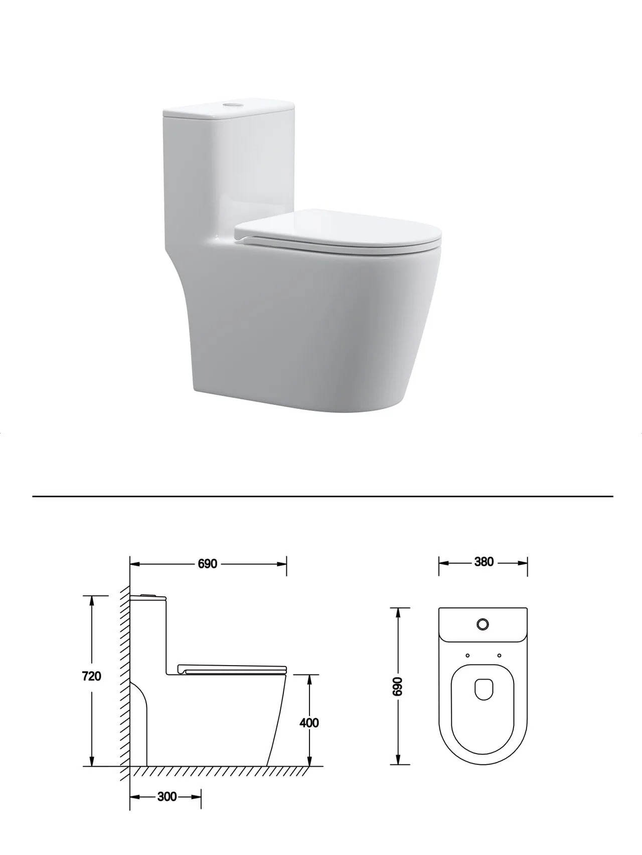 New design sanitary ware one piece ceramic toilet bathroom siphonic flushing water closet manufacture