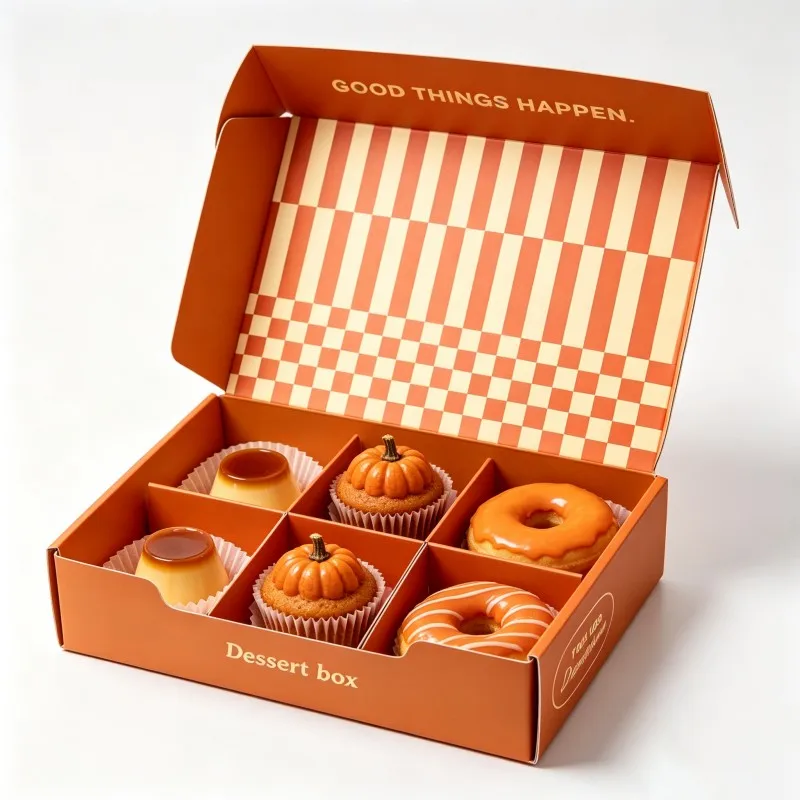 Boîte à beignets, encre de soja, vente en gros : boîtes haut de gamme pour emballage de biscuits et de gâteaux ; impression numérique ; boîte pour emballage de biscuits