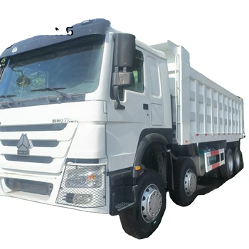 Sinotruk Howo 8x4 12-Wheel Heavy Duty Diesel Truck Manual Transmission 40t Load Capacity Weichai Used New Camera Left Turn