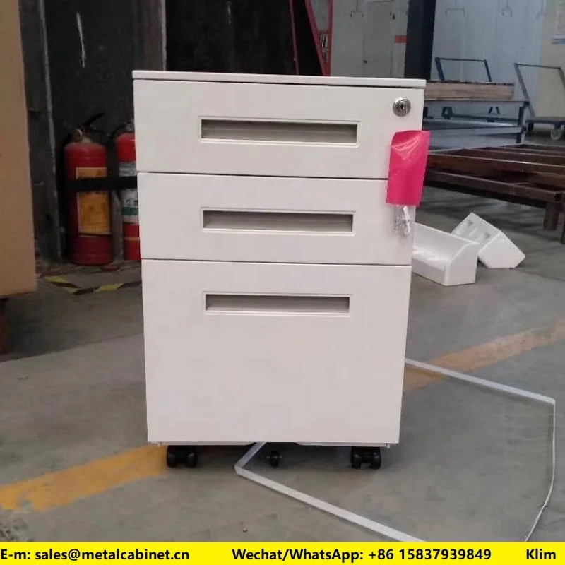 Stock Commercial furniture modern 3 drawer office table file storage cabinet printer stand with drawers