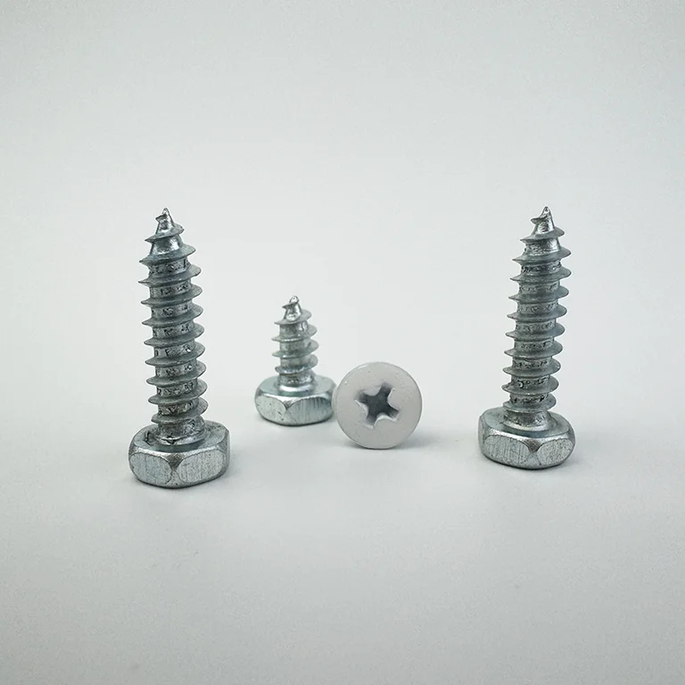 ANSI Standard Various Sizes Steel Stainless Zinc Plated Wood Screws C.S.K Flat Pan Hex Head Screws For Engineering Construction supplier