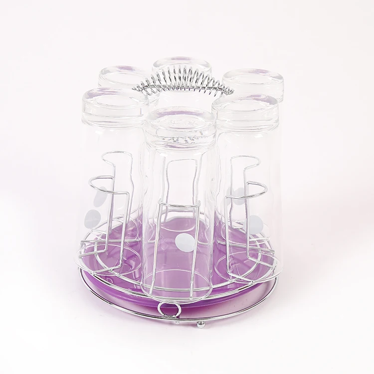 Multiuse Cup Mug Holder Rack Black Metal Kitchen Storage Organizer