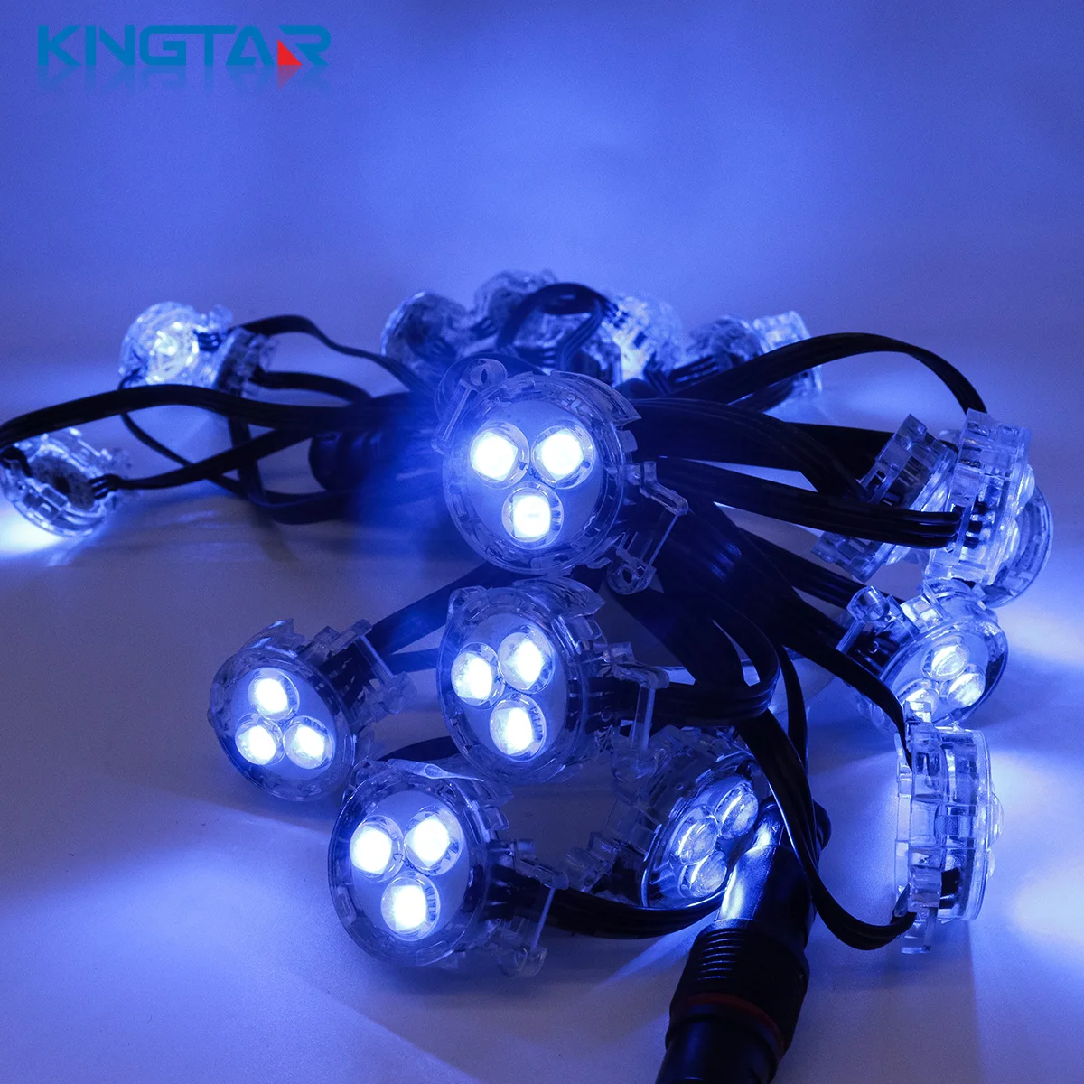 Pinpoint Shape Led 30mm RGB LED Pixel Addressable Point Lights Permanent Holiday Eaves ...