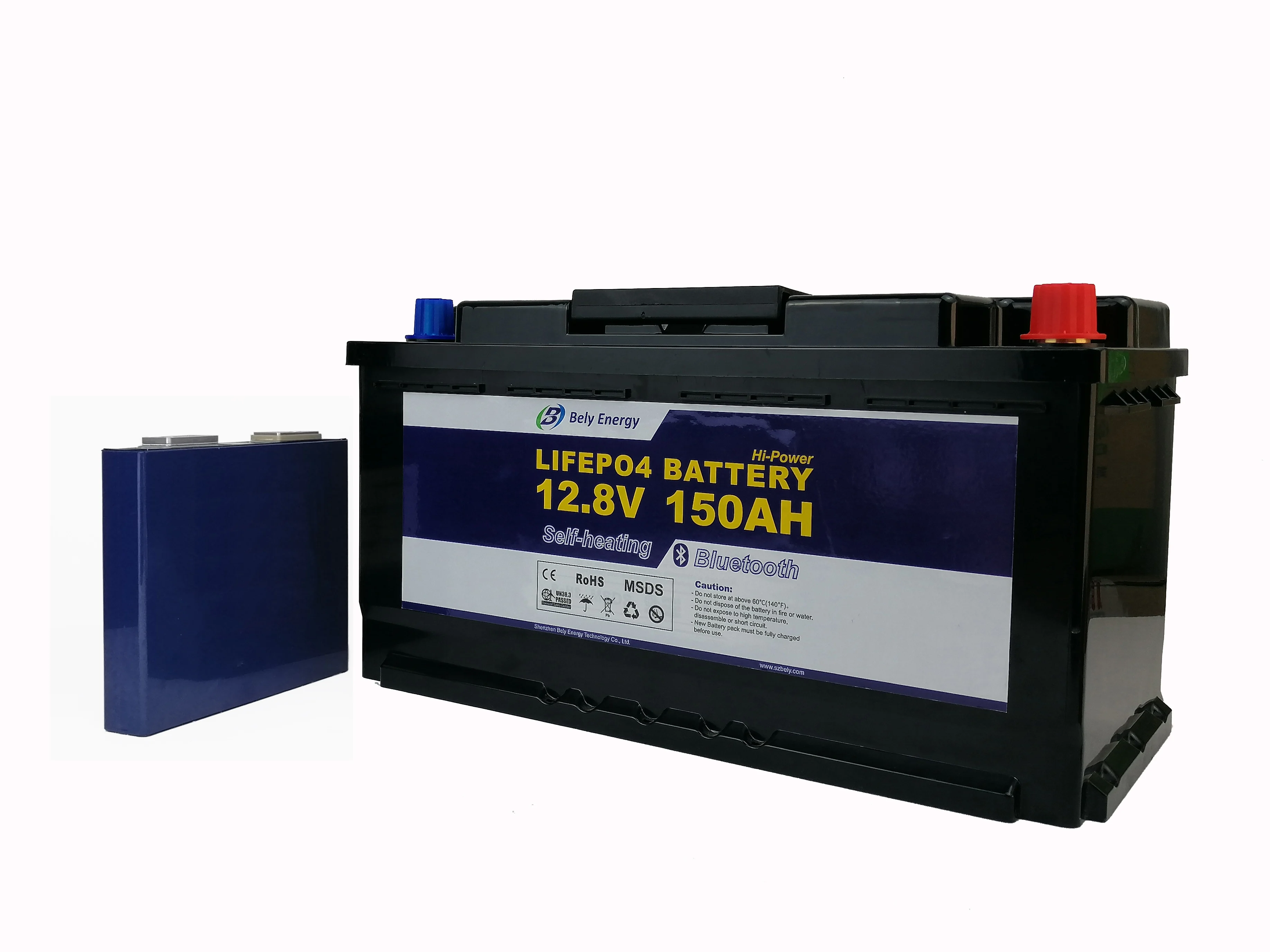 Bely Customized  Lithium Ion Battery Pack 12v 150 With Bt and Charging Heating 12V for Submarine Solar Energy System  EV