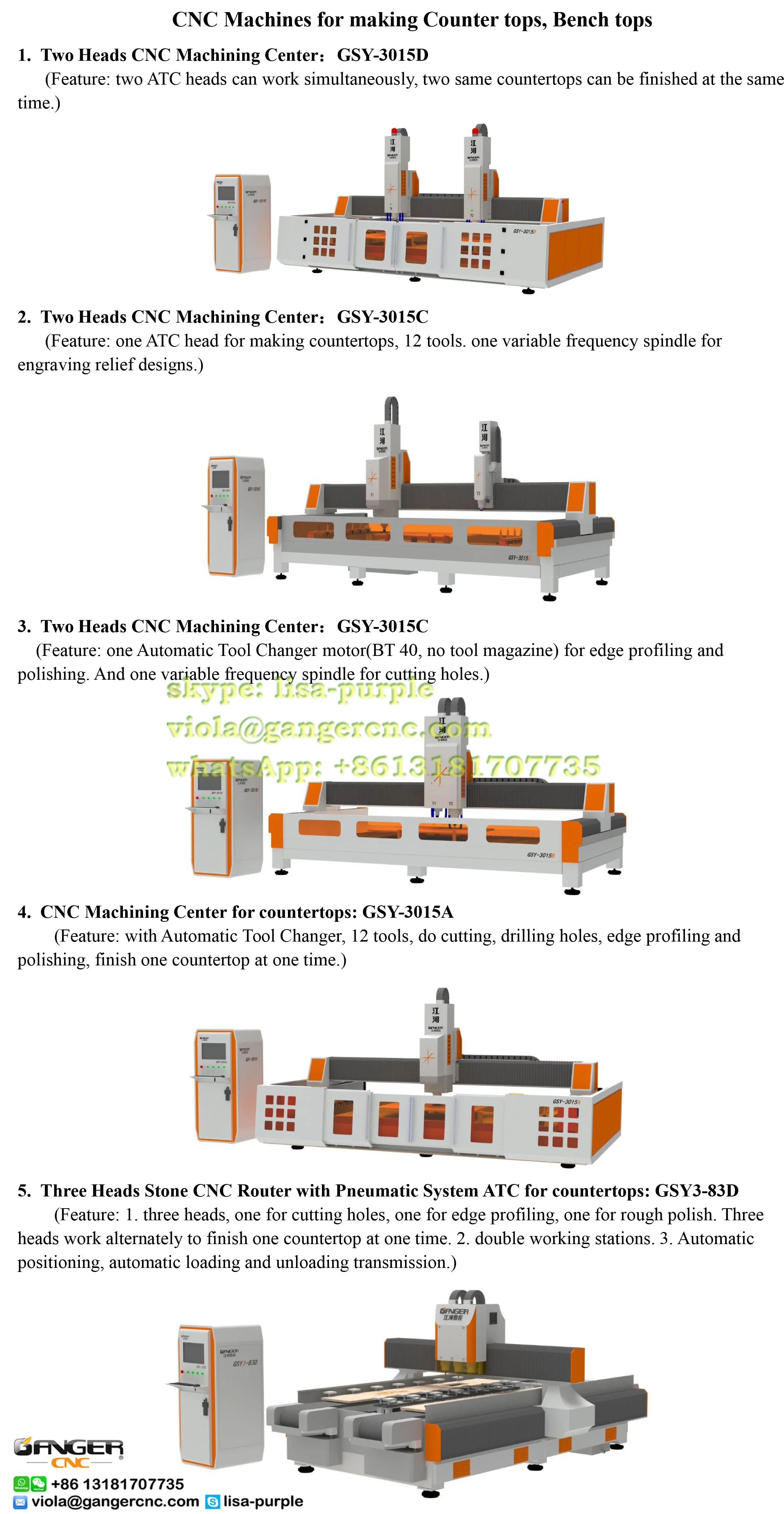 Ganger Cnc Stone Machine Countertop Cnc Atc Gs 3015atc Cnc Sink Stone Machinery Marble Slabs Automatic Polishing Buy Marble Slab Polishing Machine Center Stone Edge Profiler Quartz Benchtops Stone Automatic Polisher Quartz Countertop