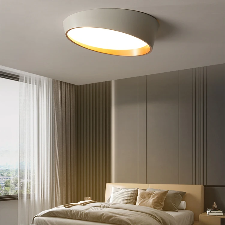 Minimalist Designer Ceiling Light Circular LED Diagonal Modern Nordic Study Pendant Light