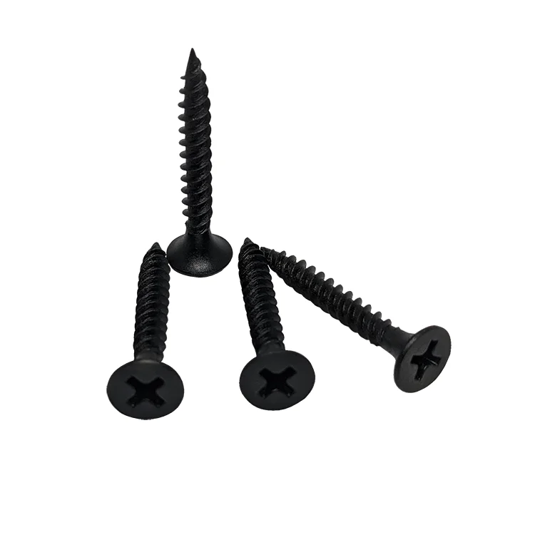 Tornillos Para Paneles De Yeso - 8400 Piezas, Tamaño 6x1 Pulgadas, Cabeza Avellanada Negra, Tipo Phillips