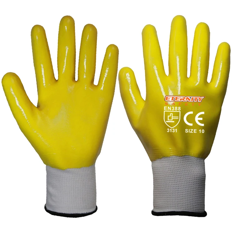 nitrile polyester gloves