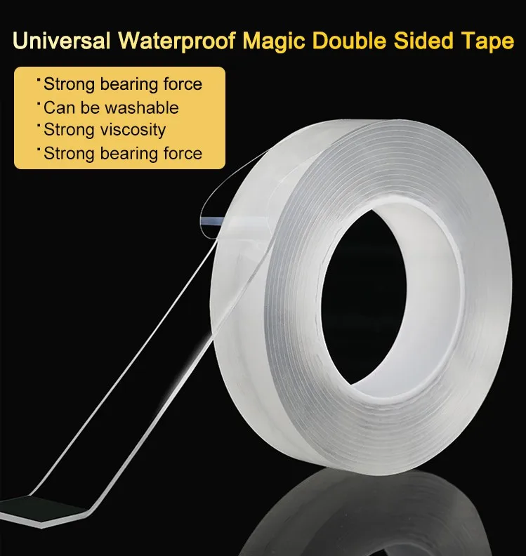 Free Sample Products 1m 3 Meters Length Transparent Nano Tape Water Proof Nano Tape