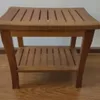Taburete de baño de teca (grande)