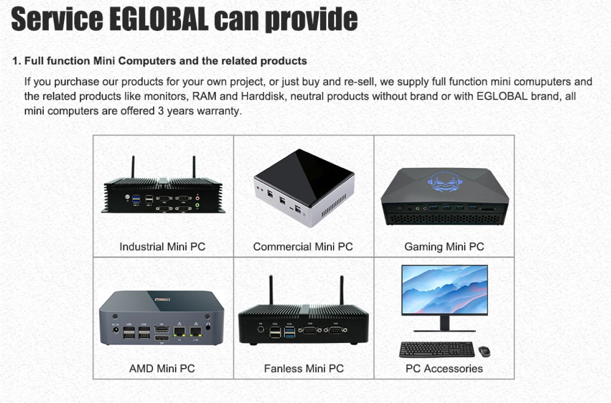EGLOBAL Intel 12th Gen HX Core I7 12650HK CPUs Mini Industrial Computer 6*RS232 2.5G GPIO 4K HD Fact(图17)