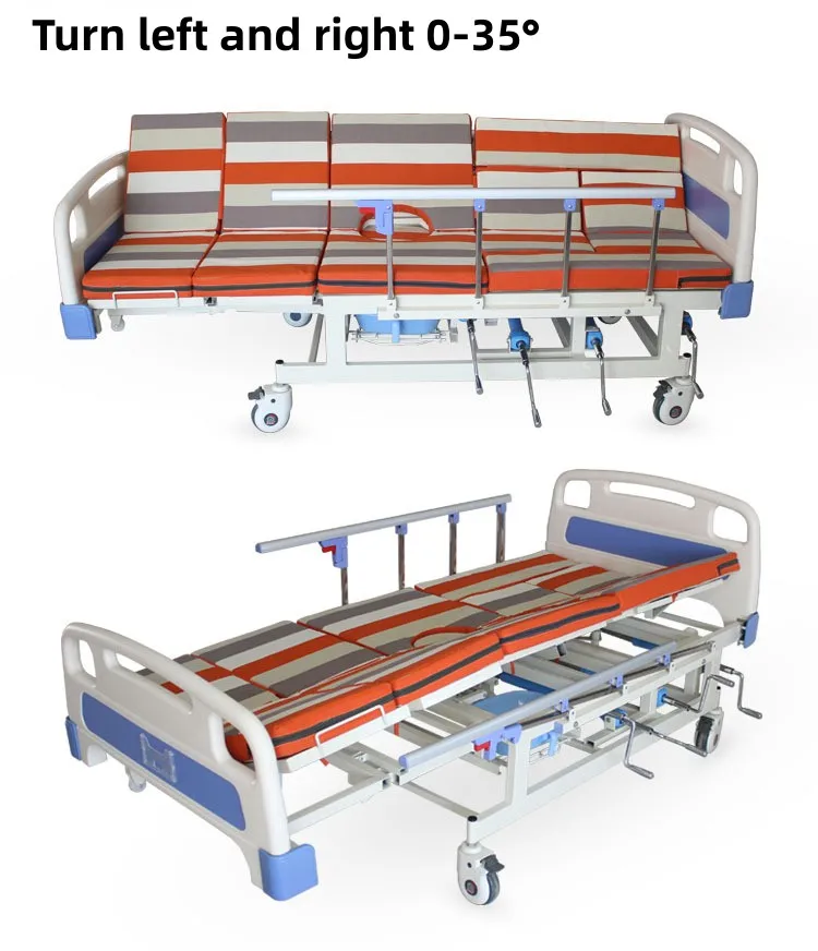 Adjustable Multi-functional Manual Nursing Care Bed